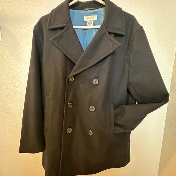 Men's J Crew Peacoat - Picture 1 of 3